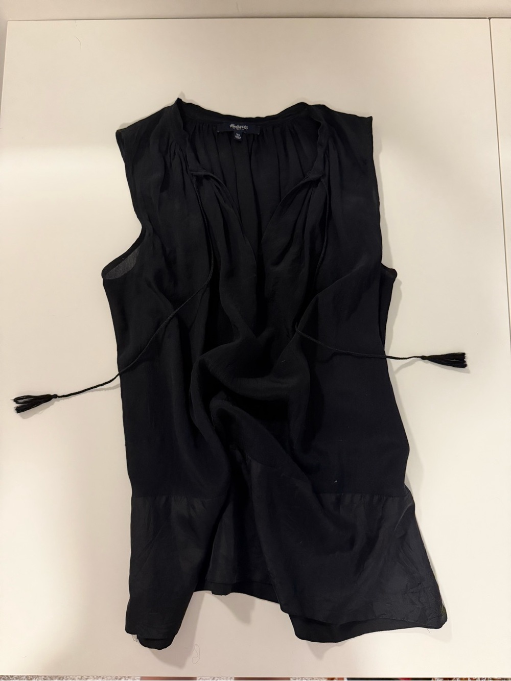 Madewell Black Sleeveless V-Neck Camisole